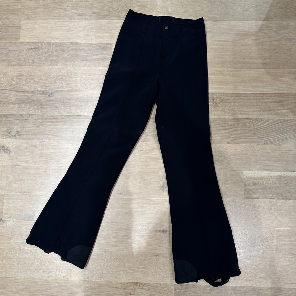Women Ski Pants Black Schoeller Size 2